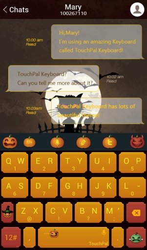 TouchPal SkinPack Jack-O-Lanterns截图1