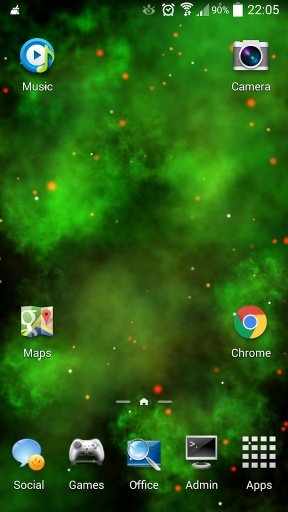 Green Nebula Live Wallpaper截图6