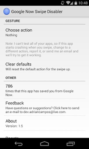 Google Now Swipe Disabler截图5