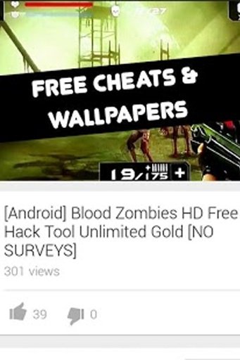 Blood Zombies HD Cheats截图1