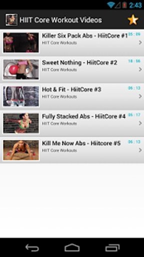 HIIT Core Workout Videos截图5