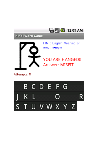 English Words Game in Hindi截图2