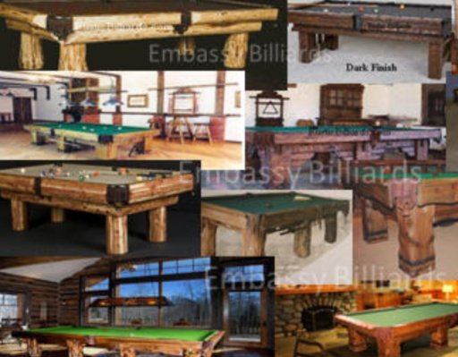 Rustic Billiard Log Pool Table截图3