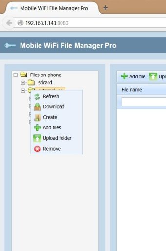 Mobile WiFi File Manager截图1