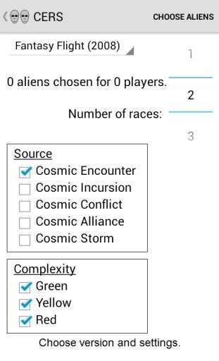 Cosmic Encounter Race Selector截图6