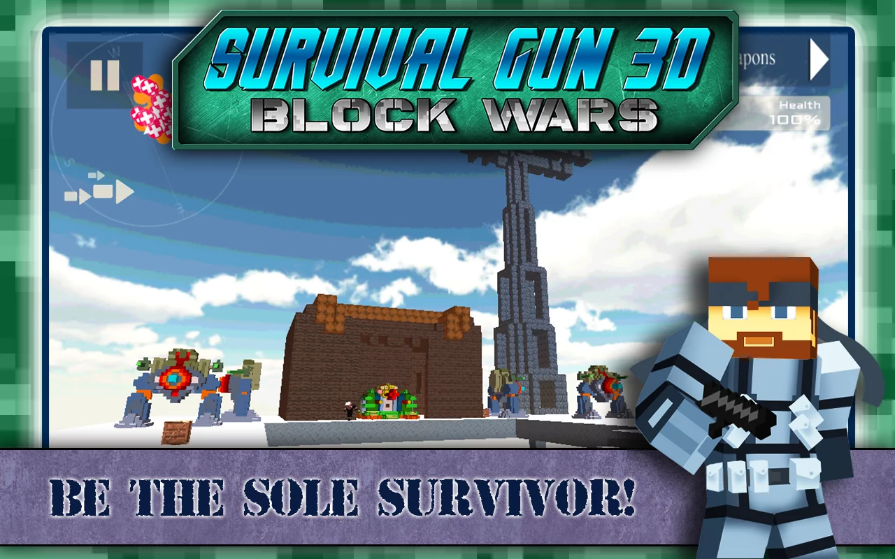 Survival Gun 3d - Block Wars截图6