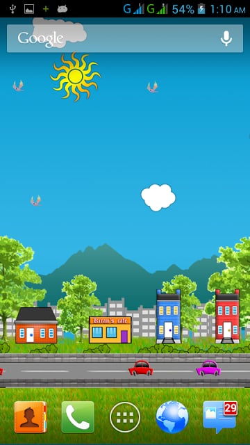 Virtual City HD Live Wallpaper截图1