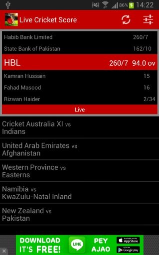 Live Cricket Updates截图7