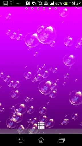 Bubble 3D Purple Livewallpaper截图11