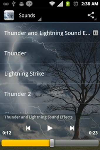 Lightning and Thunder Sounds截图3