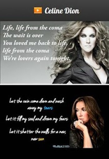 Celine Dion Lyrics &amp; Videos截图2