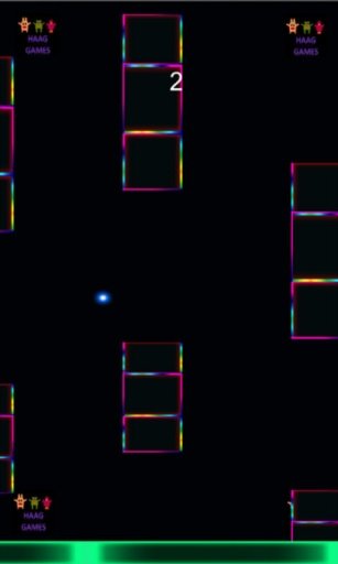 flappy neon dots and cubes game free截图1