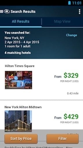 Hilton Hotels &amp; Resorts截图4