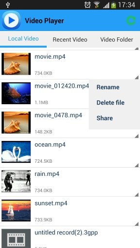 HD Video Player for Android截图4