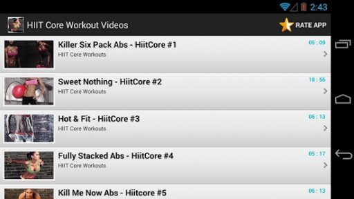 HIIT Core Workout Videos截图4