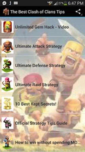 The Best Clash of Clans Tips截图1