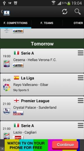 Football on TV Schedule截图8