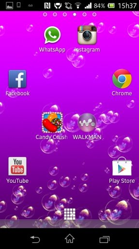 Bubble 3D Purple Livewallpaper截图2