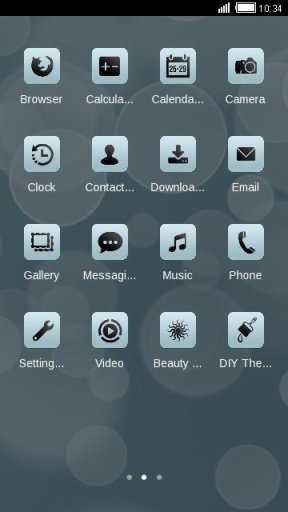 Fuzzy Circles C Launcher Theme截图1