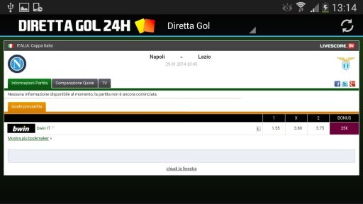 Diretta Gol: Livescore 24H截图6