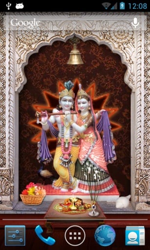 Krishna ji Temple 3d Lwp截图3