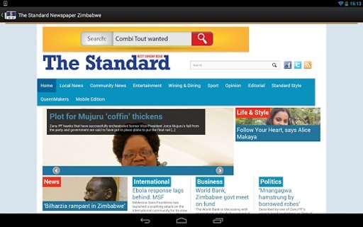 The Standard News Zimbabwe截图2