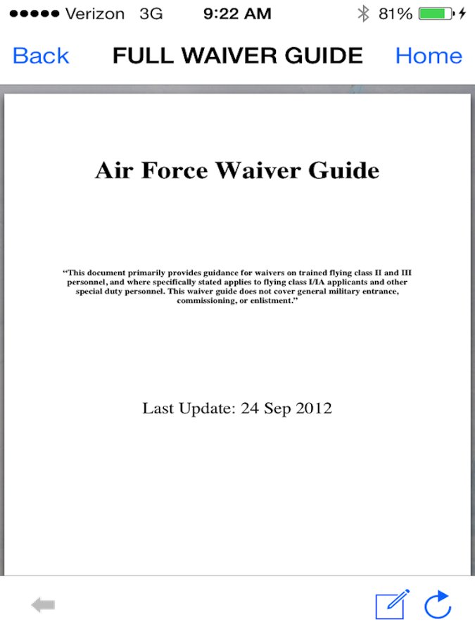 &quot;THE&quot; Waiver Guide - Air Force截图4