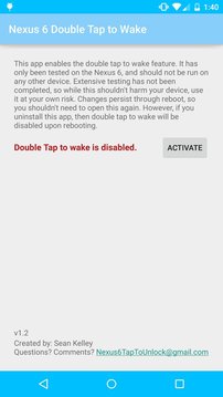 Nexus 6 Double Tap to Wake截图