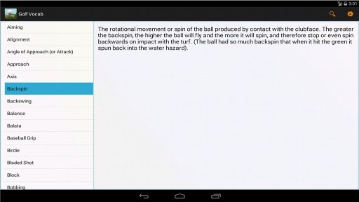 Golf Vocab截图1