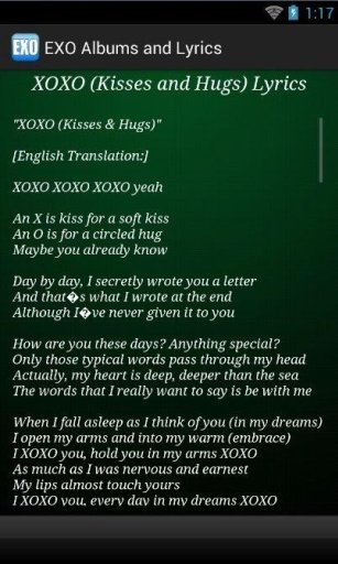 EXO K-POP Lyrics截图2