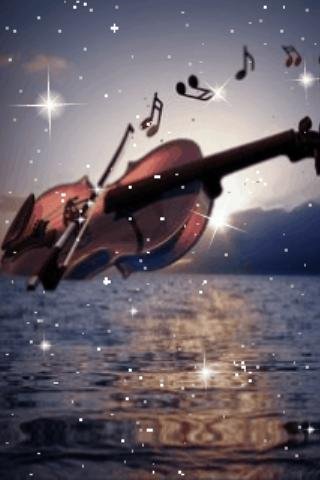 Violin in the Sea Live Wallpap截图2