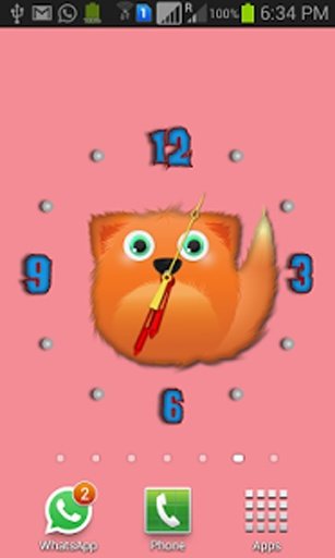 Cute Furry Clock Wallpaper截图3