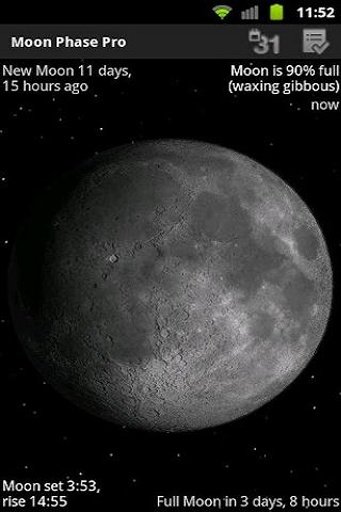 Phases of Moon Live Wallpaper截图1