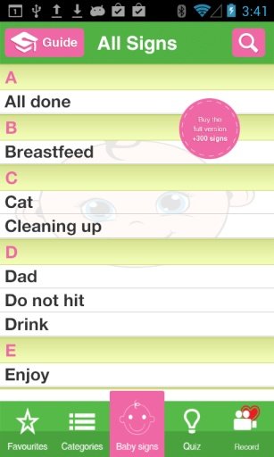 Baby Signs for all LITE截图3