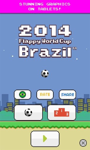 Flappy World Cup Brazil 2014截图1