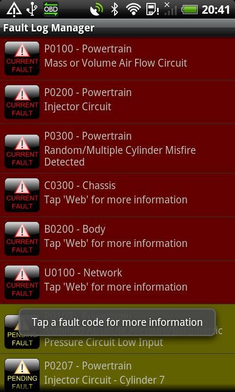 Torque Pro (OBD2 / 汽车)截图1