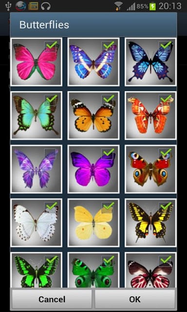 Butterflies LITE Wallpaper截图7