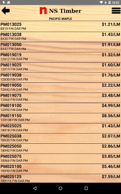 NST Price List截图7