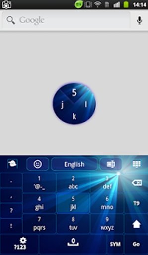 Blue Galaxy Keyboard截图4