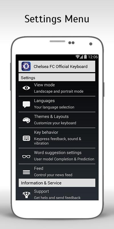 切尔西俱乐部键盘输入法:Chelsea FC Official Keyboard截图3