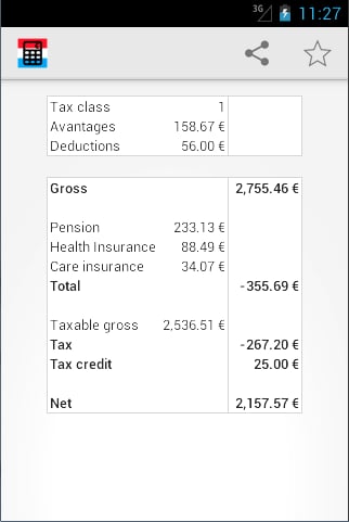 Calcul salaire Luxembourg截图3