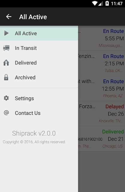 Shiprack Package Tracker截图7