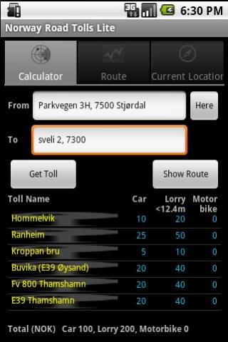 Norway Road Tolls Lite截图3