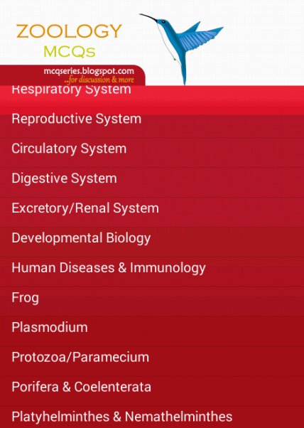 Zoology MCQs Quiz截图3