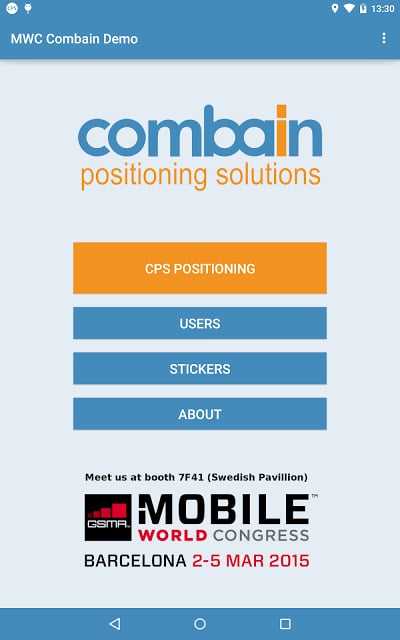 MWC Combain Positioning Demo截图7