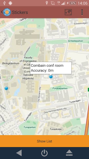 MWC Combain Positioning Demo截图2