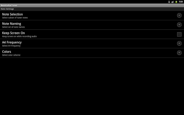 Bass Guitar Tuner截图1