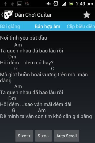 D&acirc;n Chơi Guitar : học &amp; chơi截图11