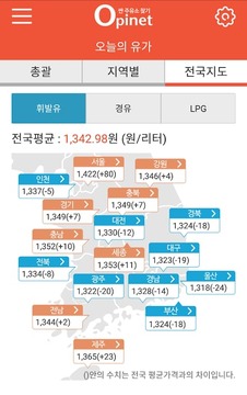 오피넷(OPINET)-싼 주유소 찾기截图