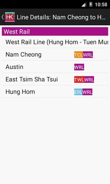 Hong Kong Metro Route Planner截图